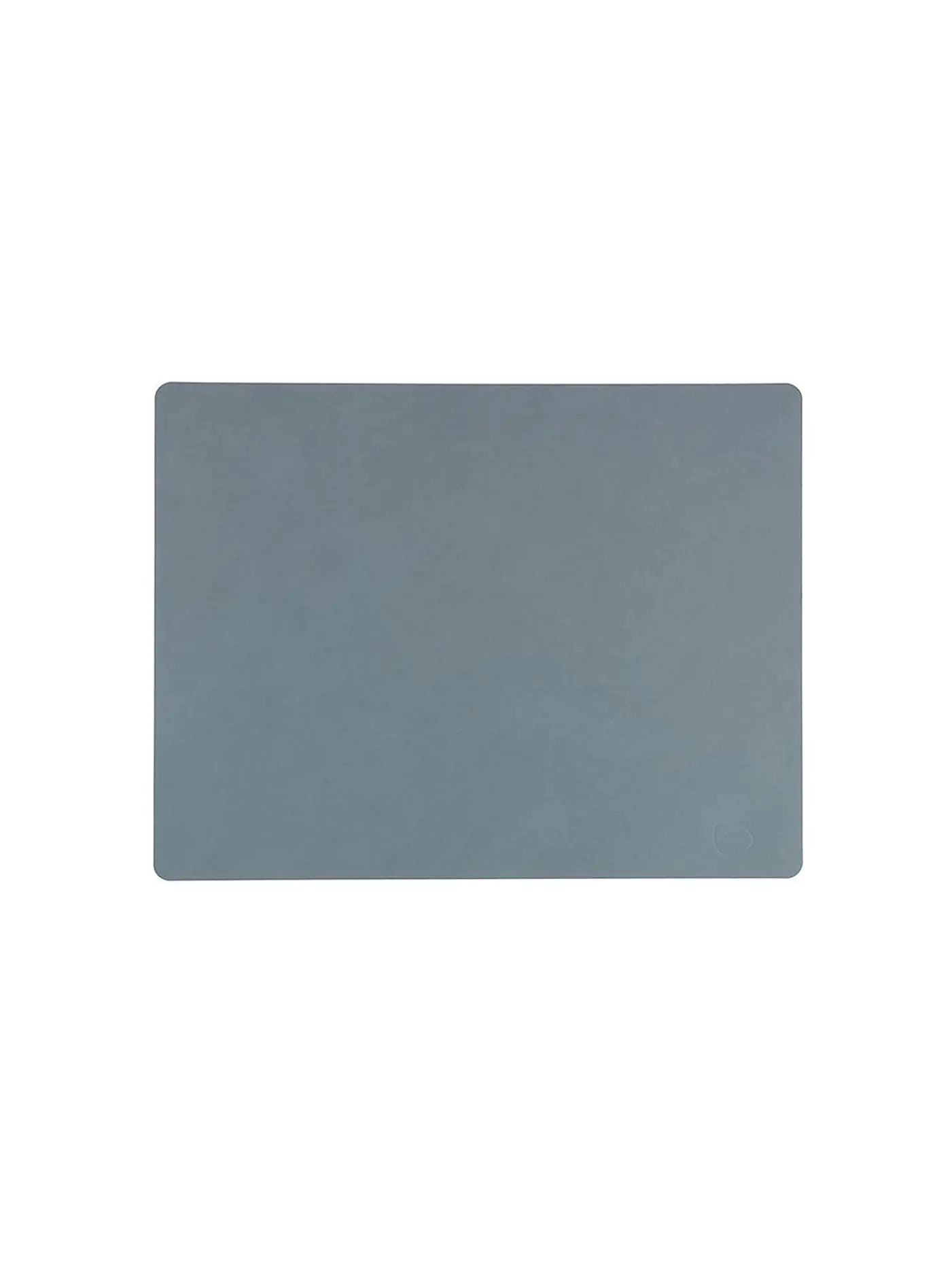 LIND DNA | Leder-Platzset "Nupo" eckig 35x45cm | hellblau